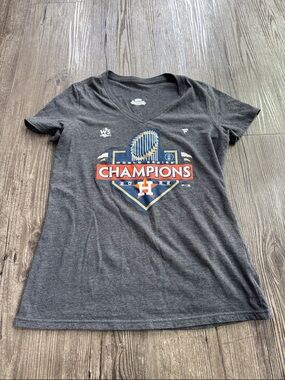 Fanatics Gray Houston Astros World Series Champions Tee